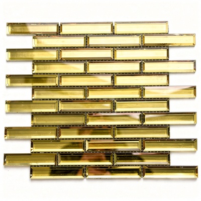 Baguettes miroir biseautées 148x23, or brillant