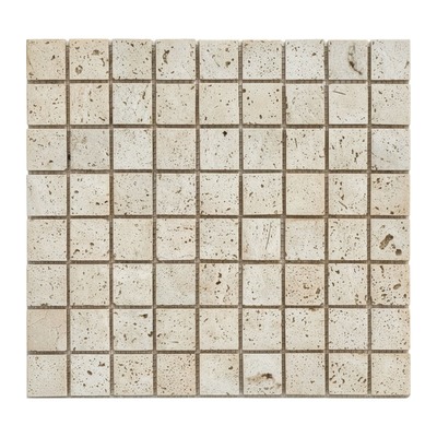 Trame 48 mm de travertin vieilli crème beige