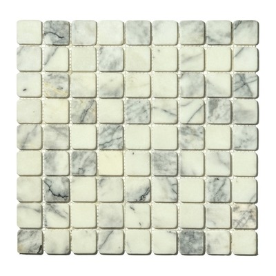 Trame 23 mm de marbre de Carrare blanc vieilli