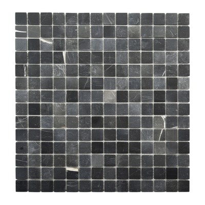 Trame 23 mm de Noir Marquina anthracite mat