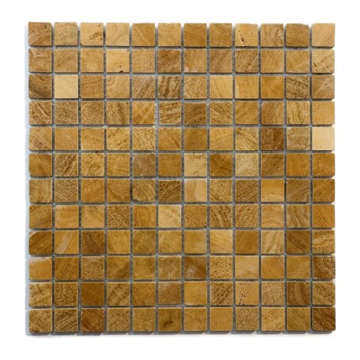 Trame 23 mm d'onyx ambré caramel et miel, veinage façon bois