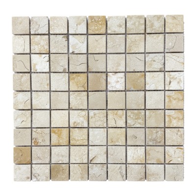 Trame 23 mm de calcaire fossilisé crème beige lumineux