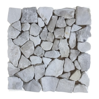 Palladiana d'éclats de marbre gris clair
