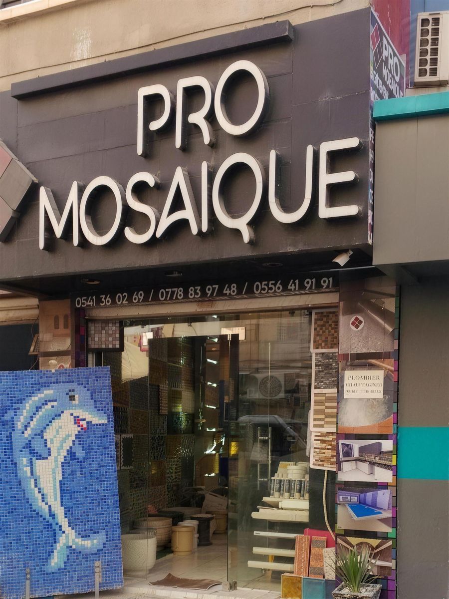Devanture du magasin Pro Mosaïque de Oran