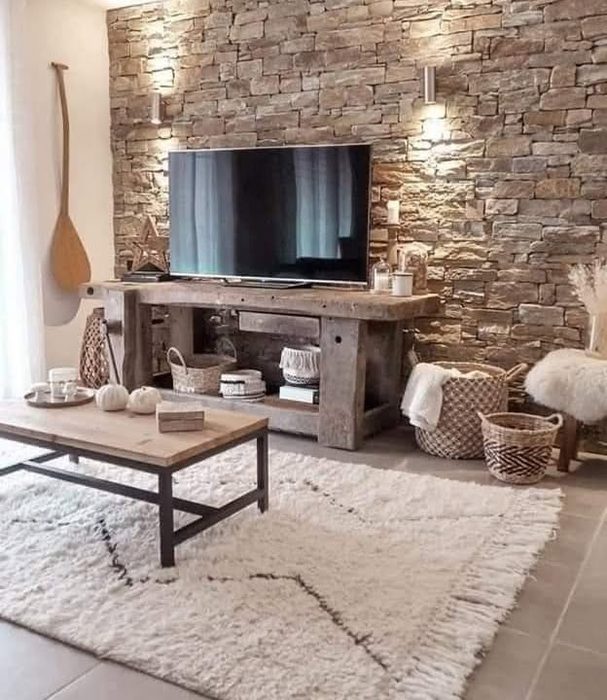 Salon : pierre naturelle